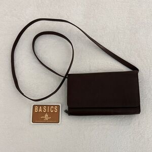 Shafmaster Leather Co. Dark Brown Leather Wallet with Strap